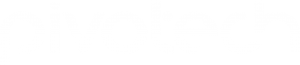 Pivotech White Logo
